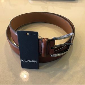 NWT Magnanni brown leather belt